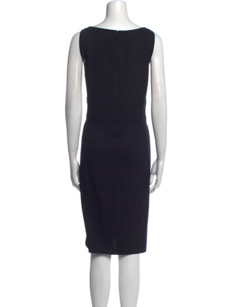 St. John Collection Scoop Neck Knee-Length Dress