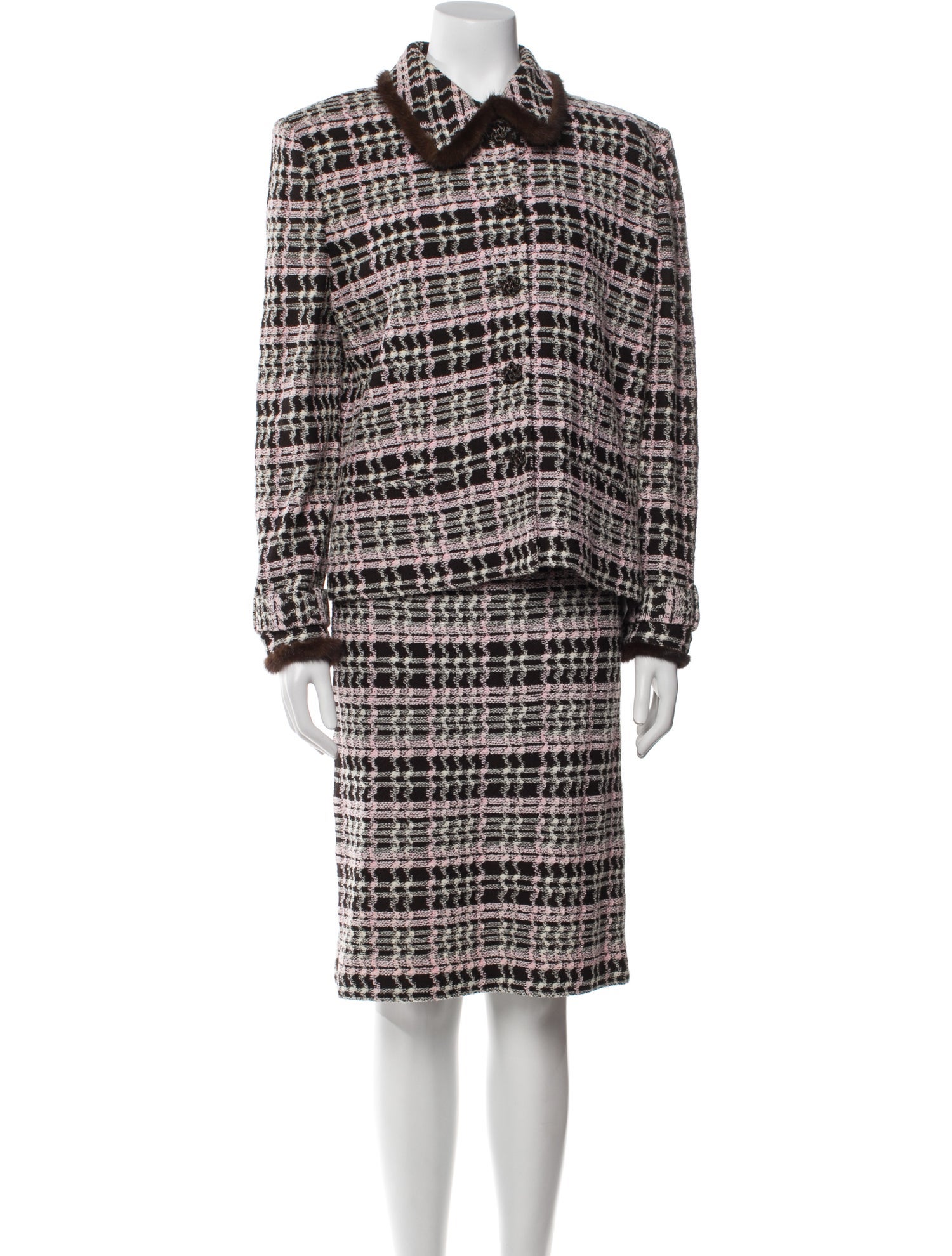 St. John Collection Printed Skirt Set