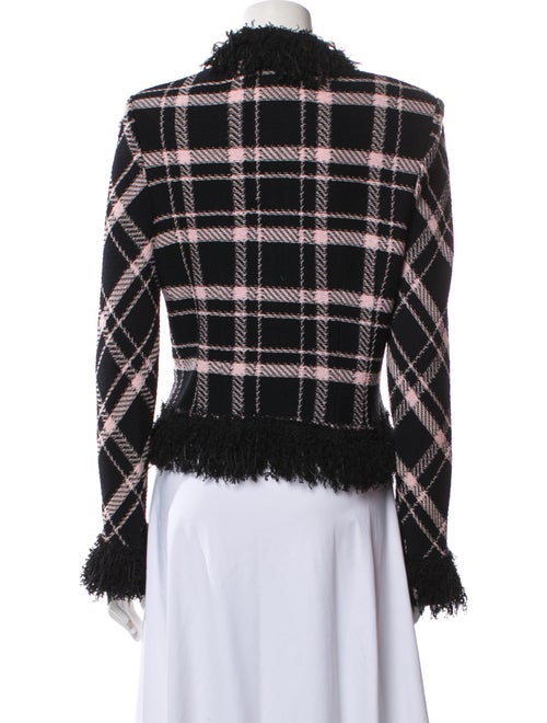 St. John Collection Plaid Print Evening Jacket