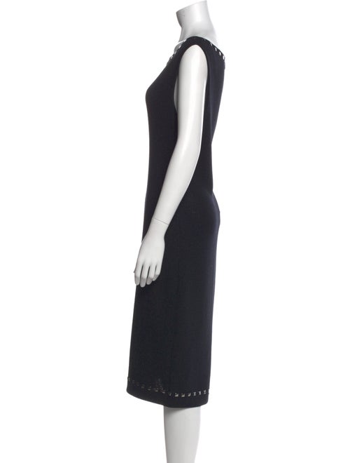 St. John Collection Wool Midi Length Dress