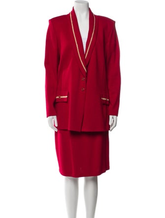 St. John Collection Wool Skirt Set