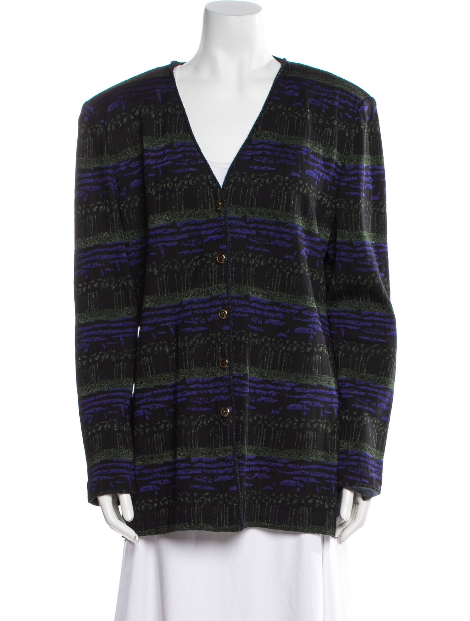 St. John Collection Plaid Print Jacket