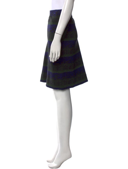 St. John Collection Striped Knee-Length Skirt