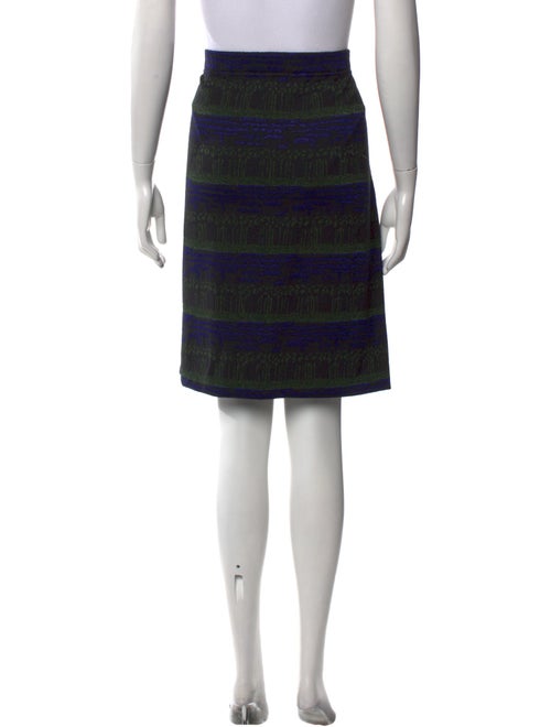 St. John Collection Striped Knee-Length Skirt