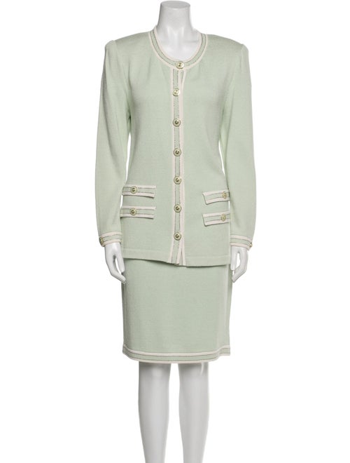 St. John Collection Sequin Embellishments Skirt Set