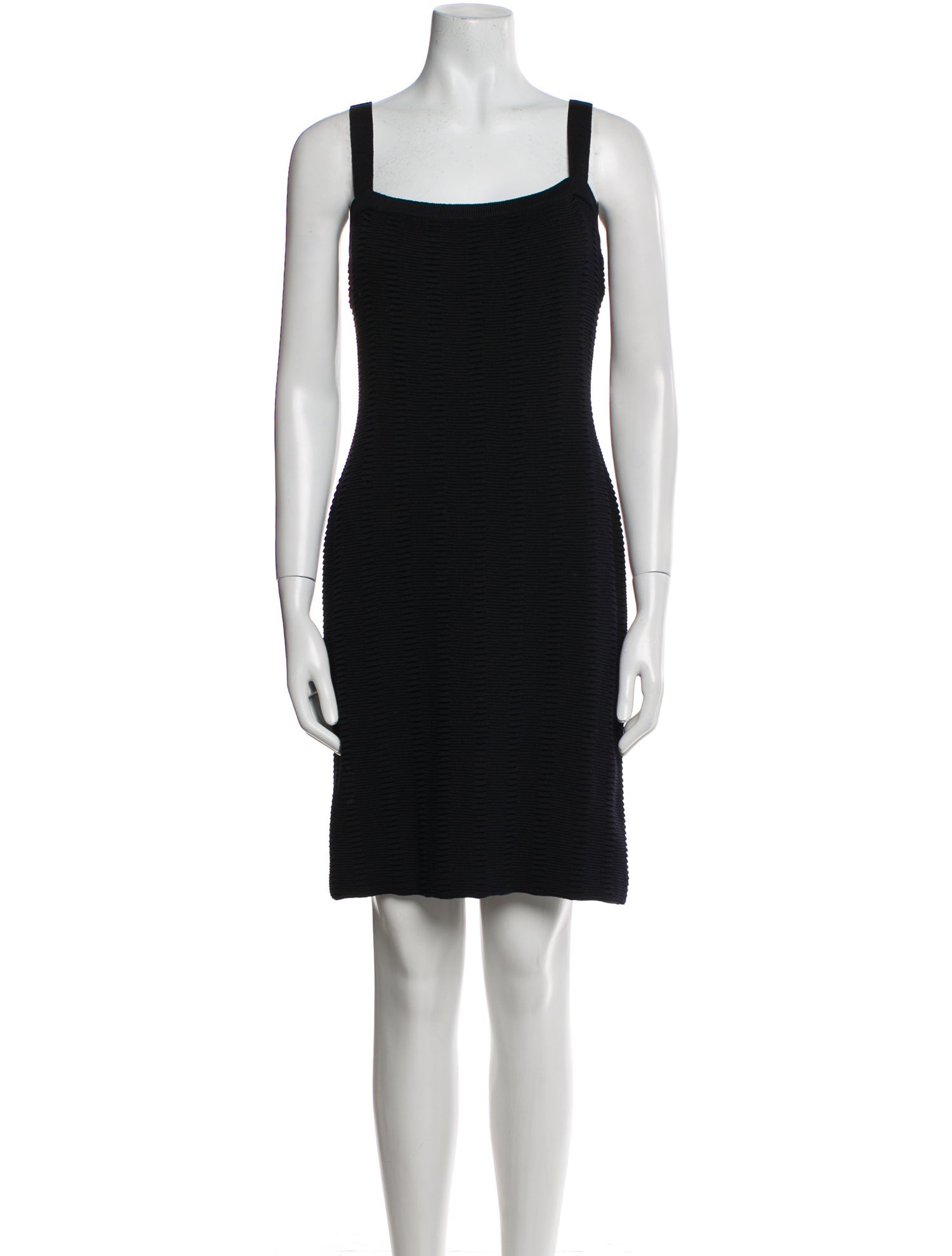 St. John Collection Square Neckline Knee-Length Dress