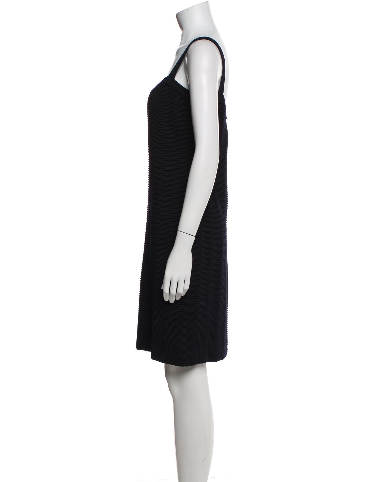 St. John Collection Square Neckline Knee-Length Dress