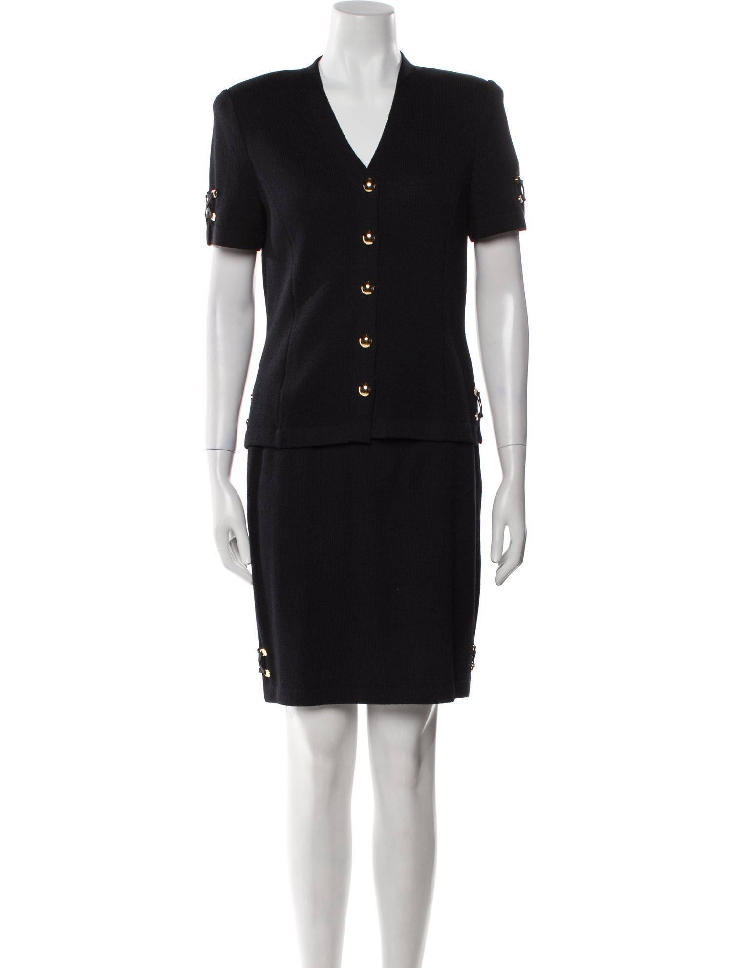 St. John Collection Wool Skirt Set