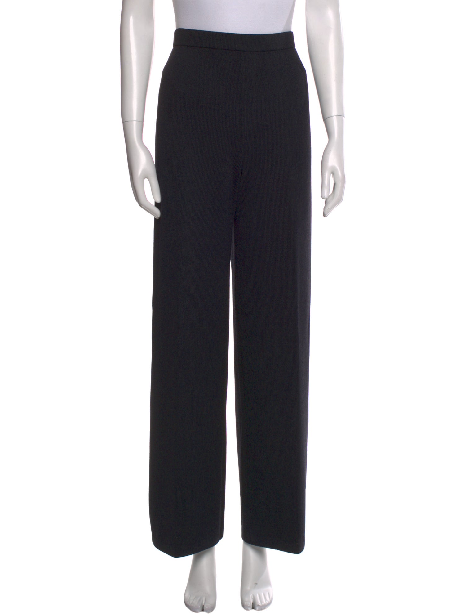 St. John Collection Wool Straight Leg Pants