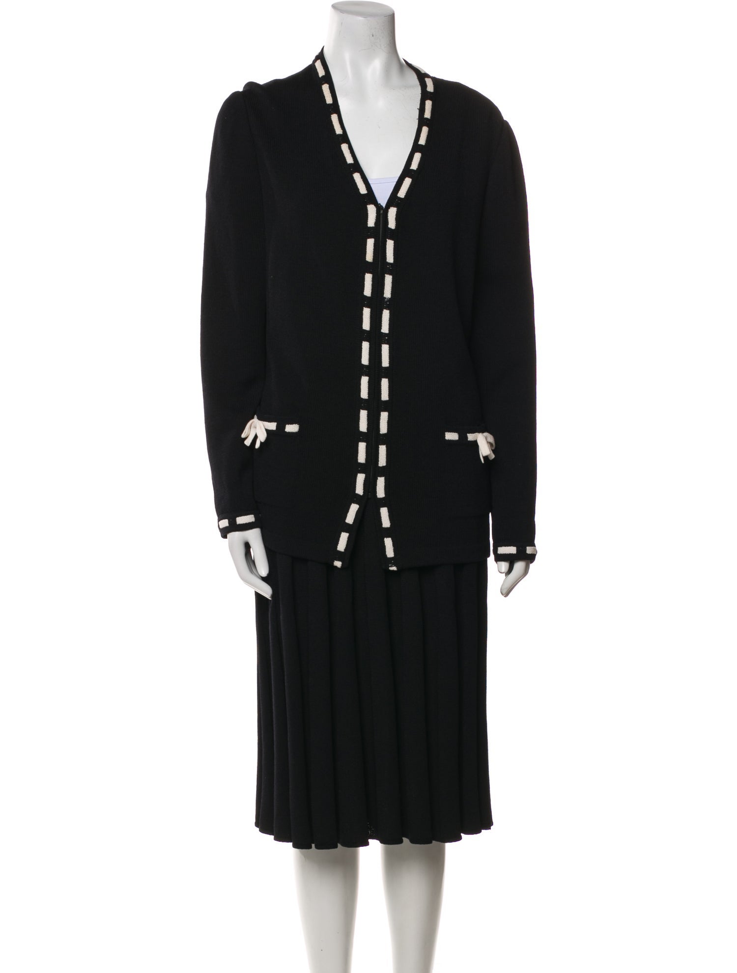 St. John Collection Wool Skirt Set