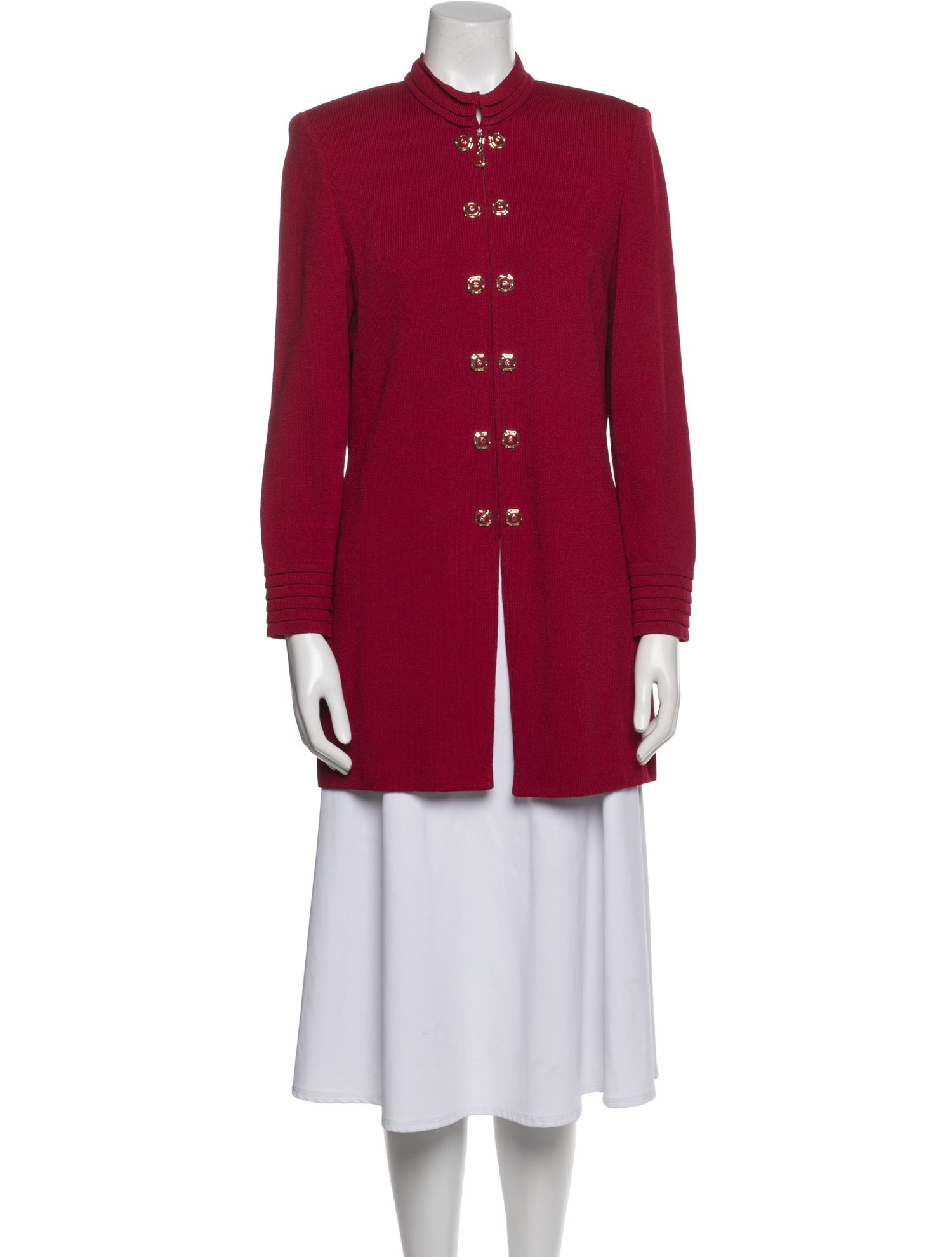 St. John Collection By Maria Gray Wool Peacoat