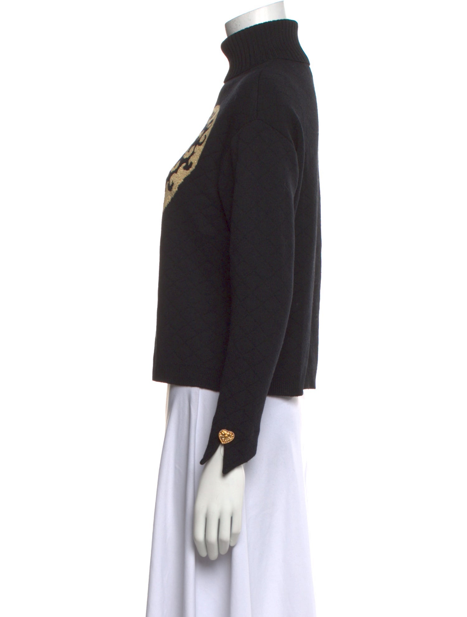 St. John Collection Wool Graphic Print Sweater