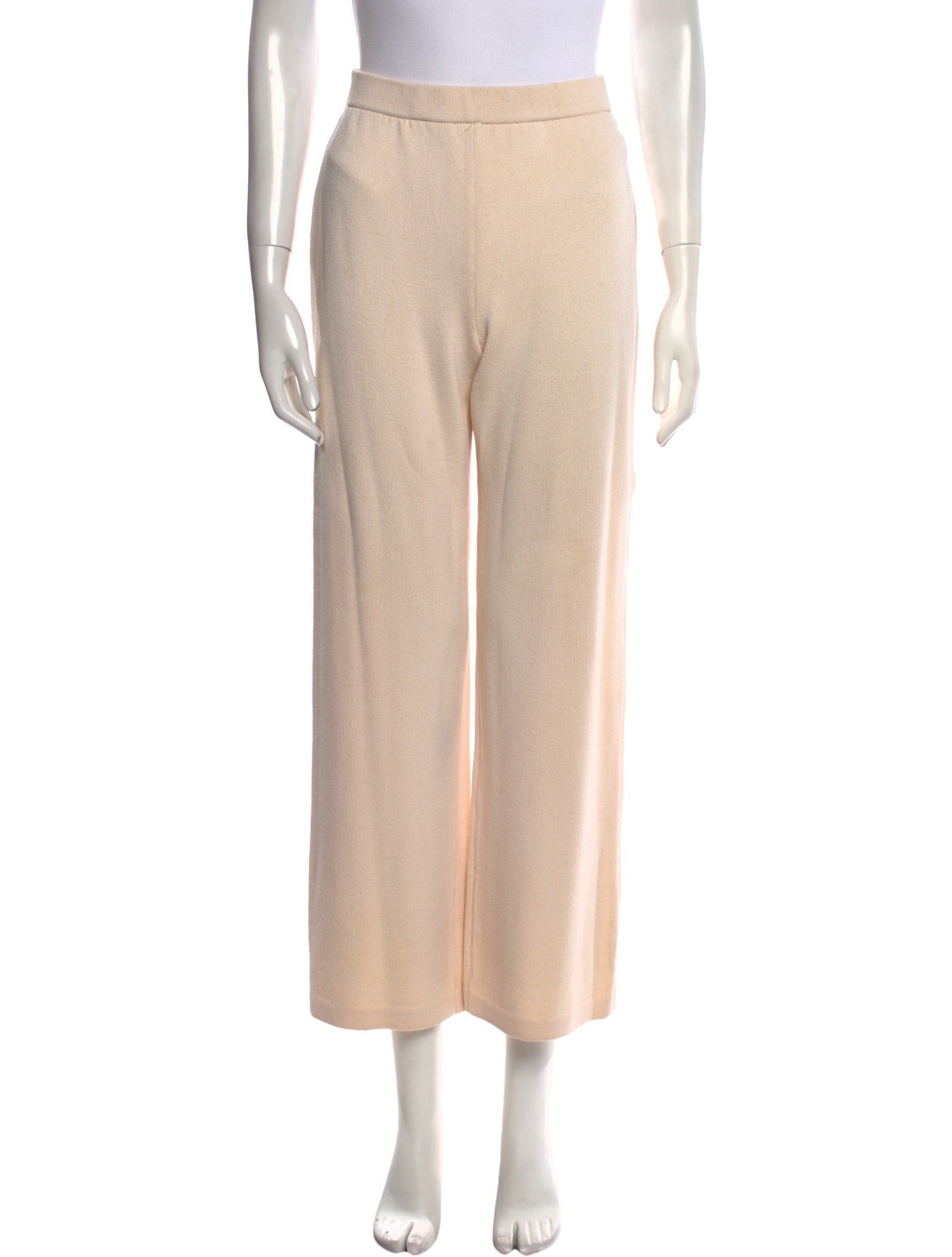 St. John Collection Wool Wide Leg Pants