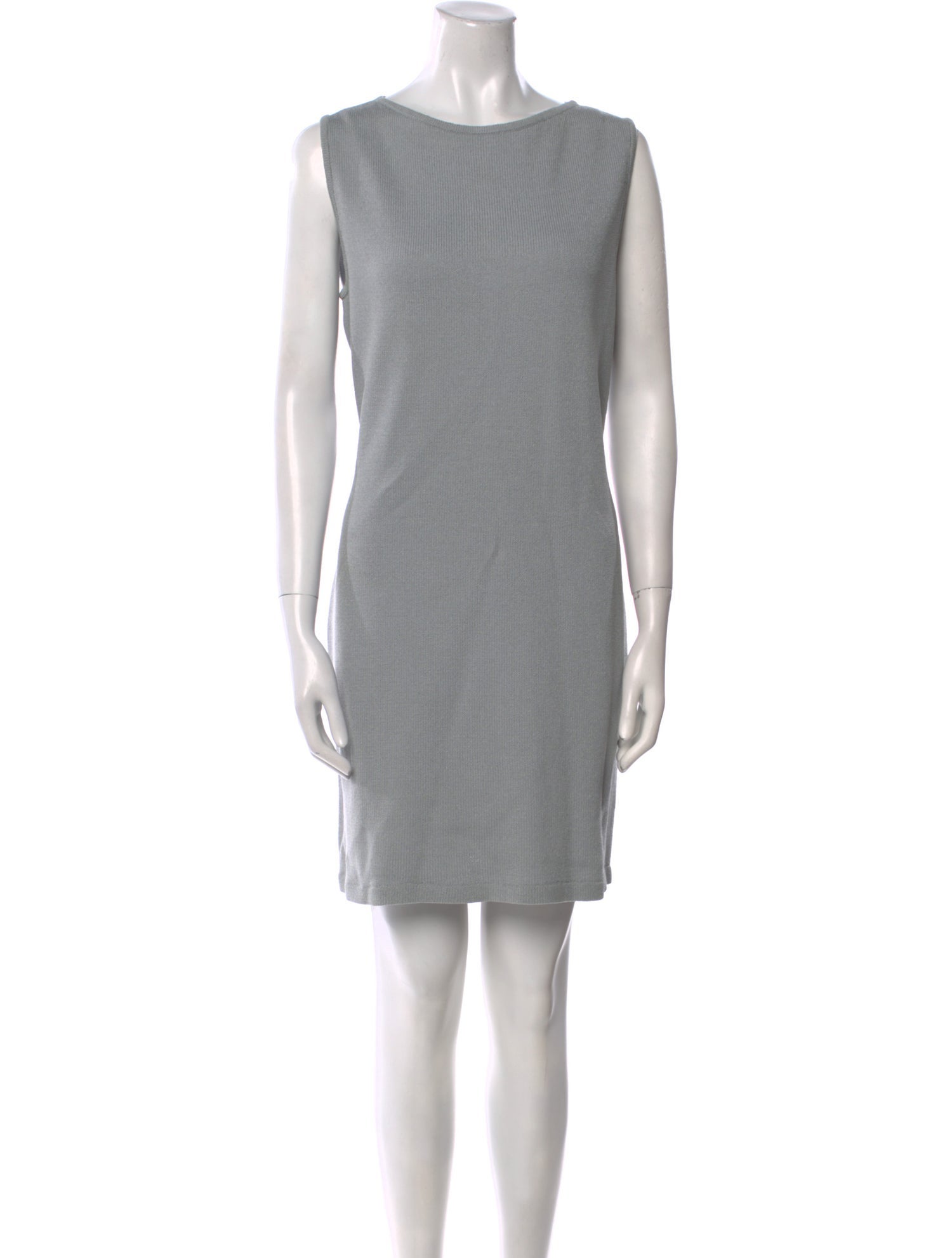 St. John Collection Bateau Neckline Mini Dress