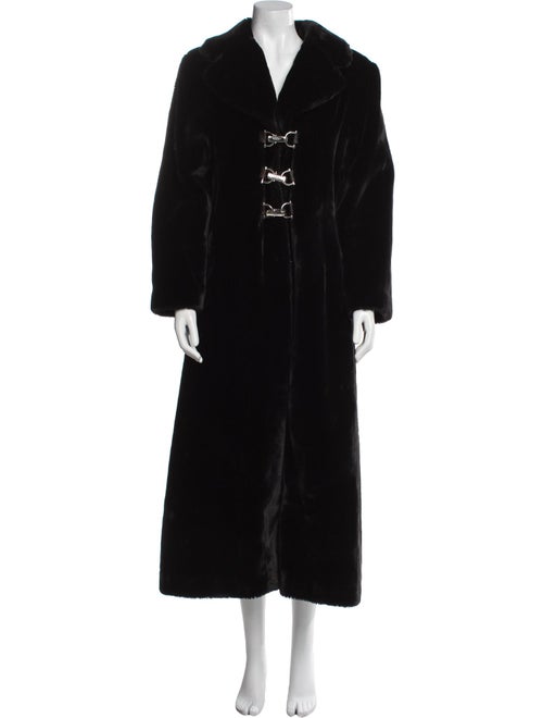 St. John Collection Cashmere Faux Fur Coat