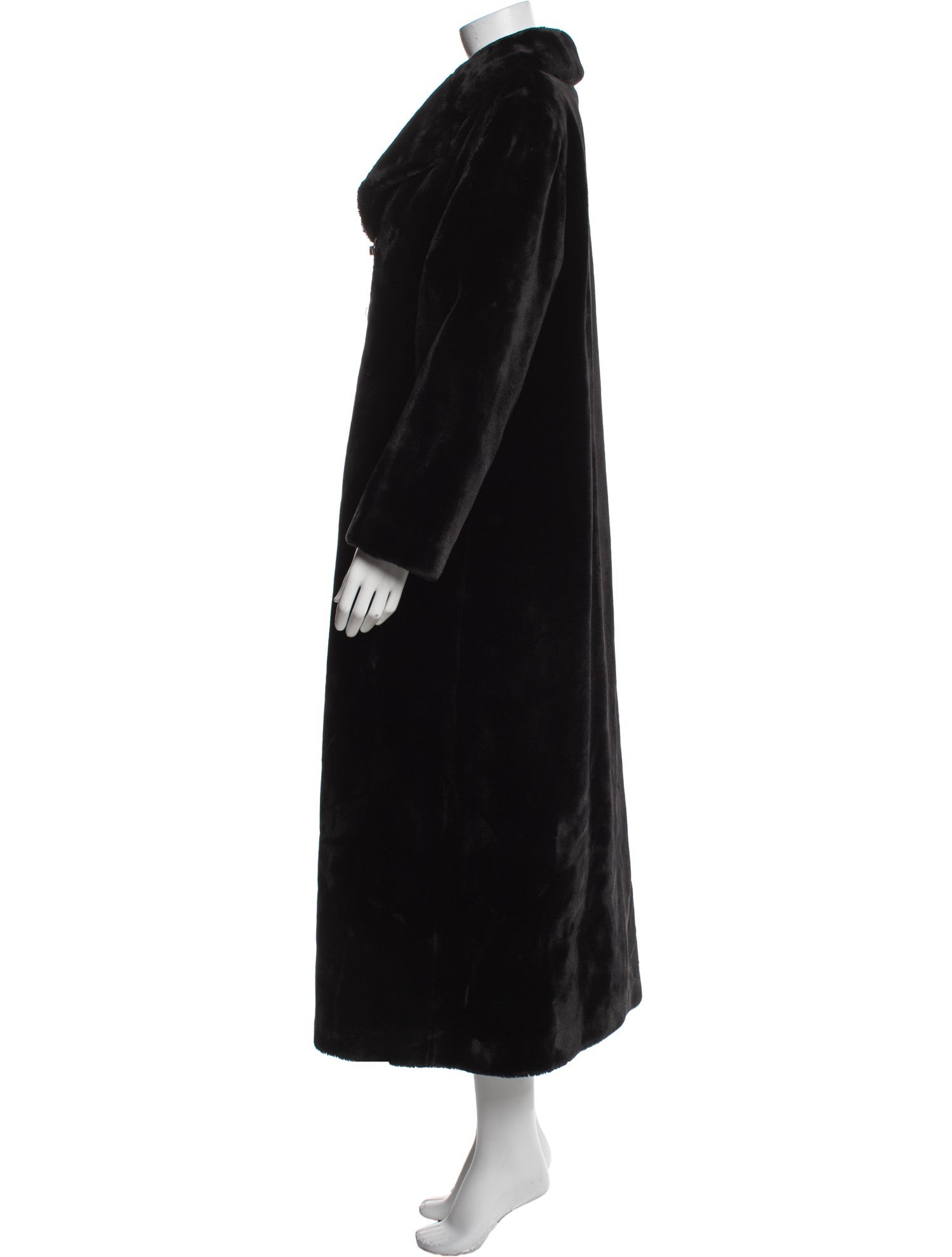 St. John Collection Cashmere Faux Fur Coat