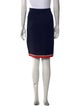 St. John Collection Colorblock Pattern Knee-Length Skirt