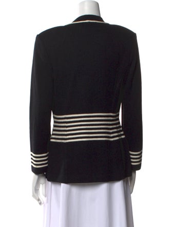 St. John Collection Striped V-Neck Sweater