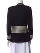 St. John Collection Striped V-Neck Sweater
