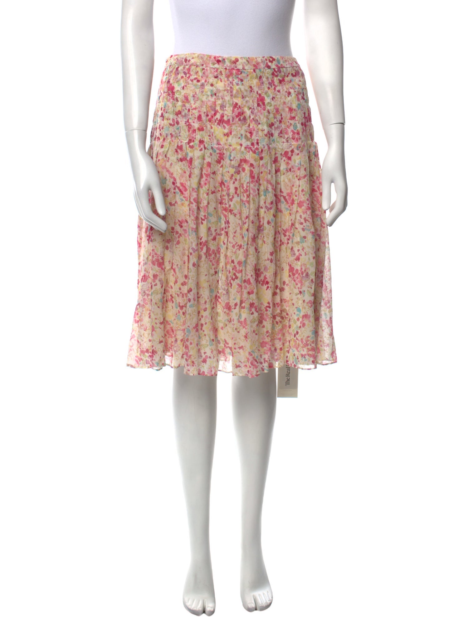 St. John Collection Silk Knee-Length Skirt