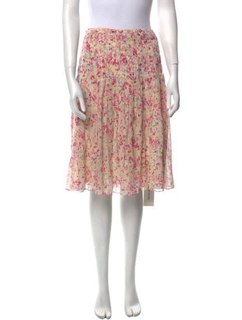 St. John Collection Silk Knee-Length Skirt