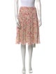 St. John Collection Silk Knee-Length Skirt