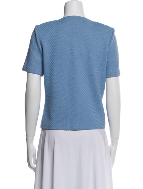 St. John Collection Scoop Neck Short Sleeve Polo