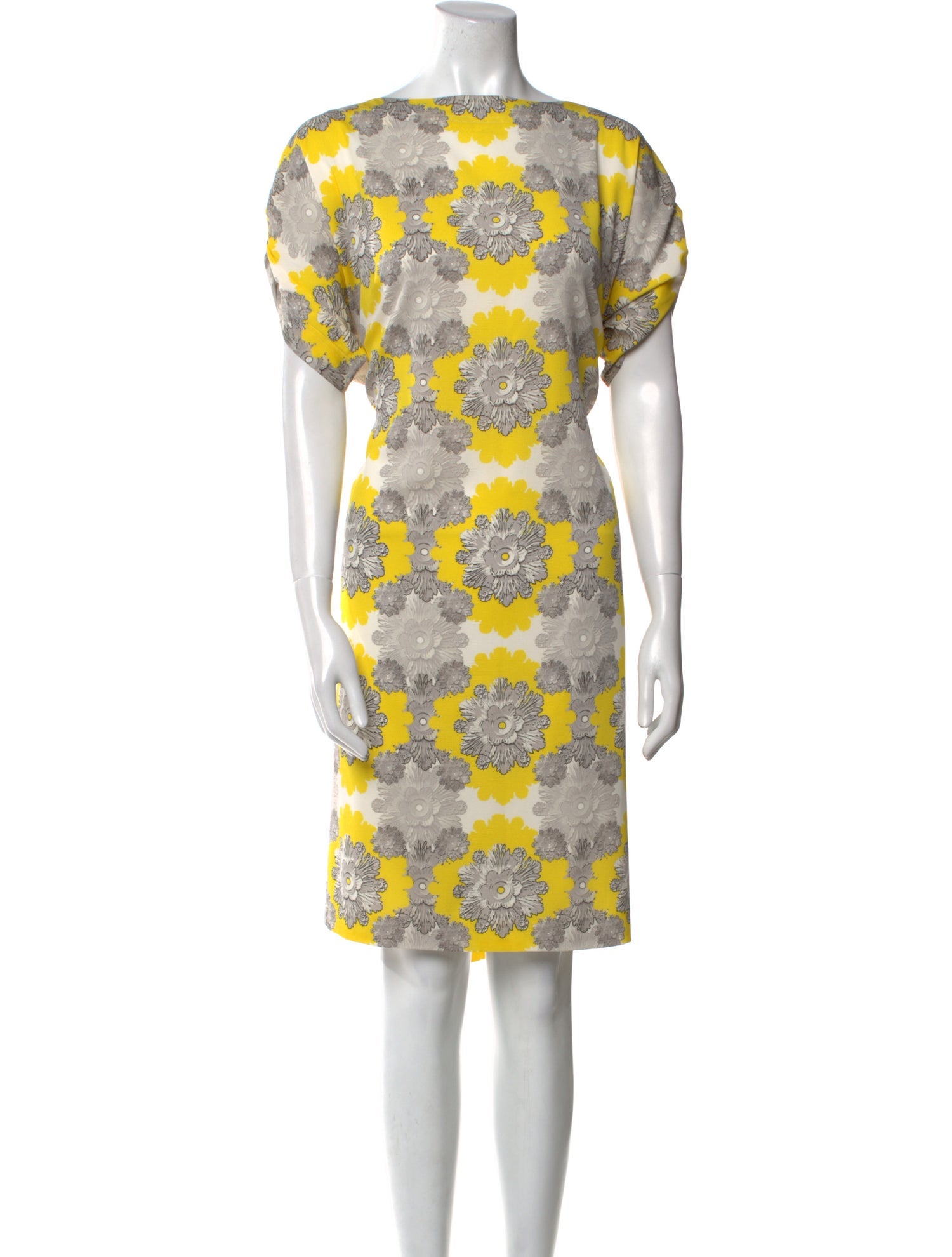 St. John Collection Silk Knee-Length Dress