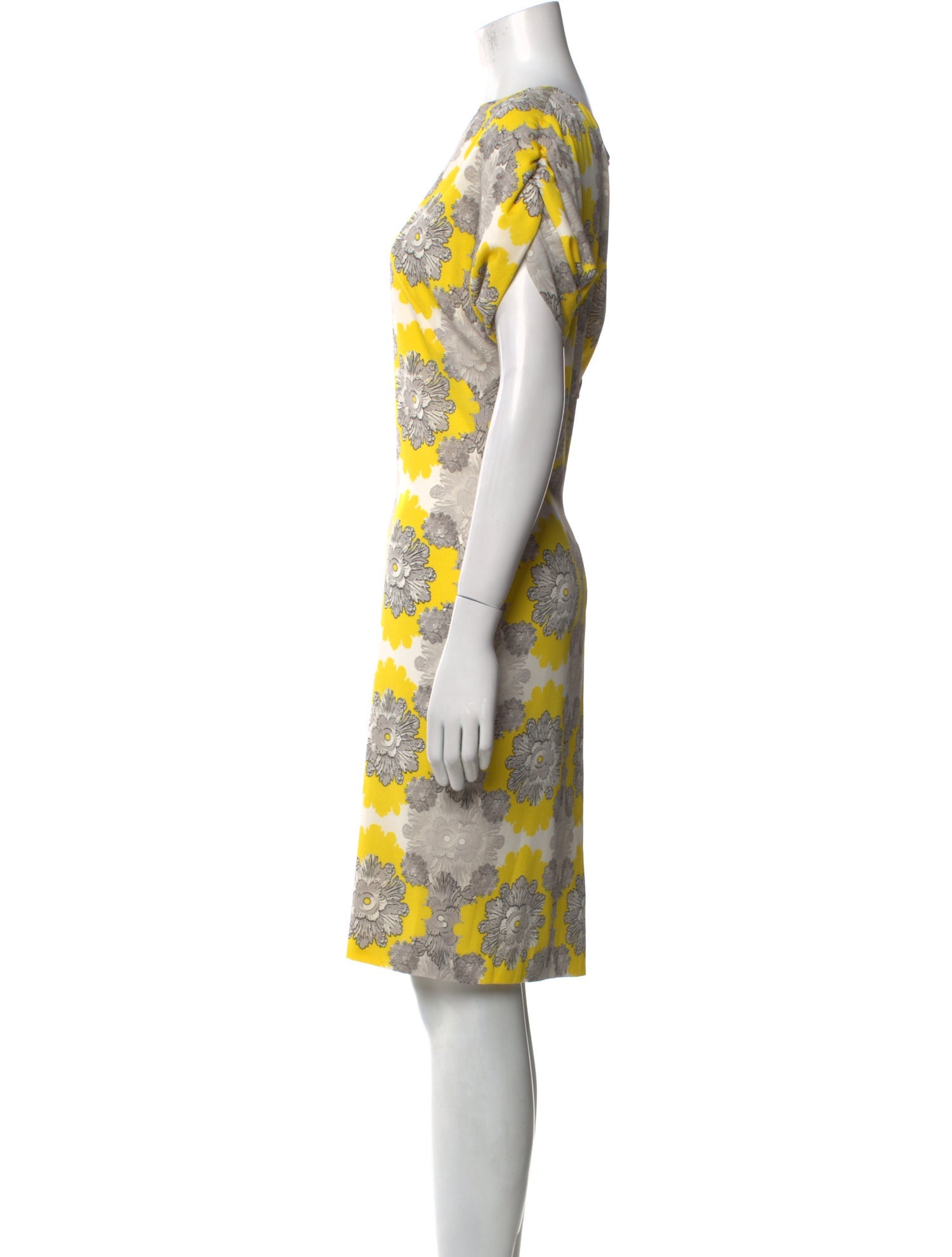 St. John Collection Silk Knee-Length Dress