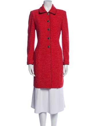 St. John Collection Tweed Pattern Coat