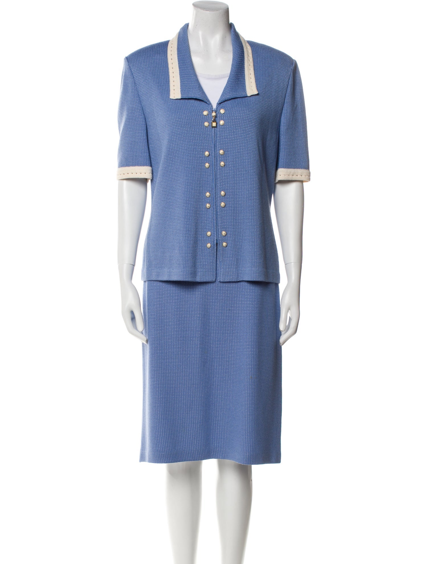 St. John Collection Wool Skirt Suit