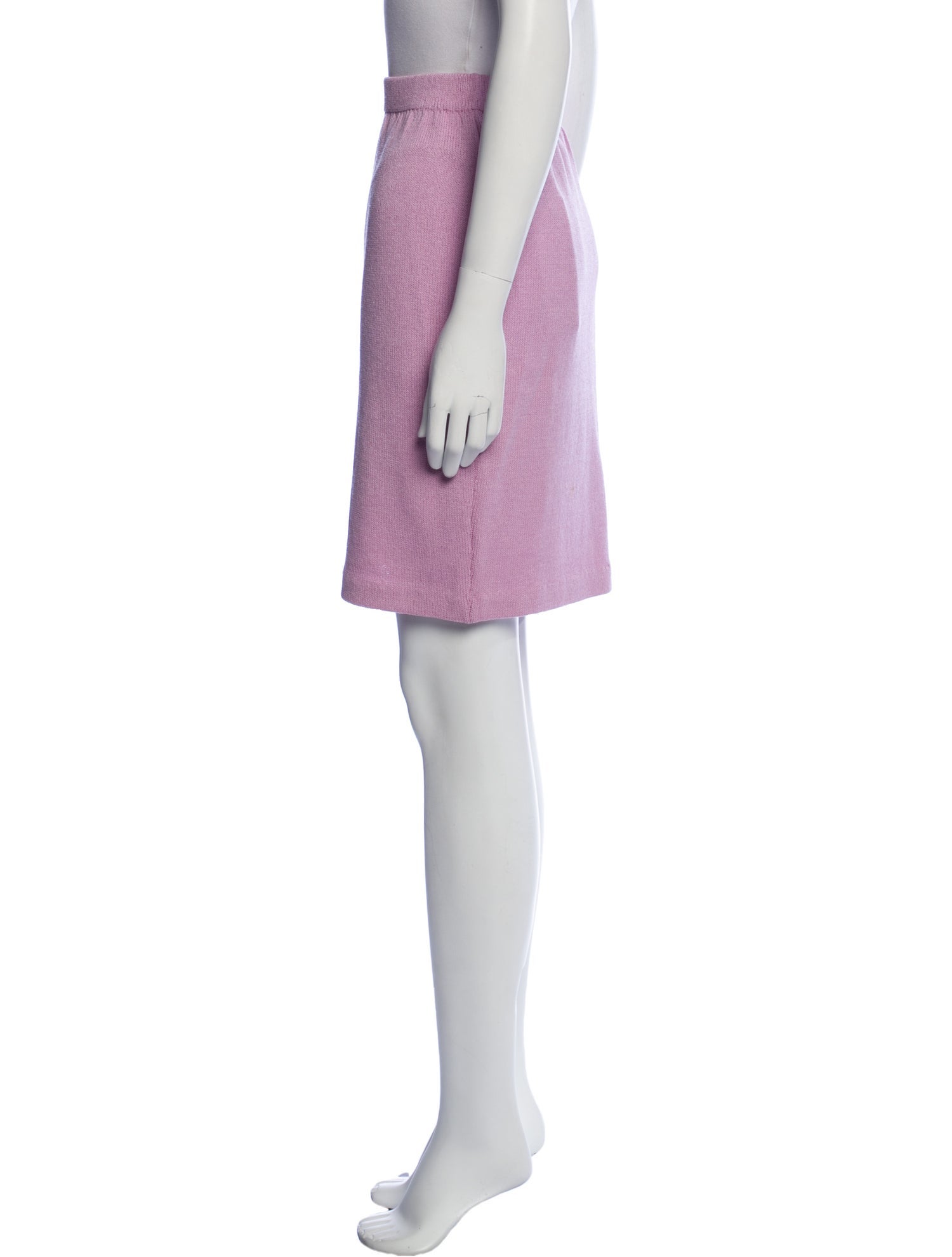 St. John Collection Scalloped Accent Knee-Length Skirt