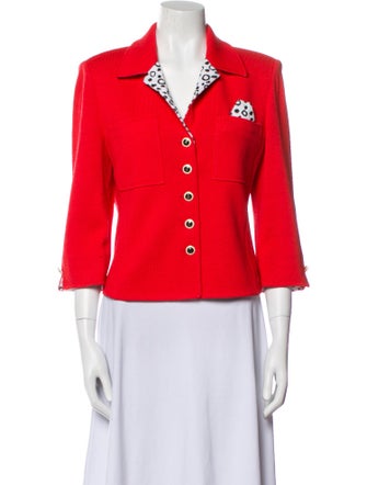 St. John Collection Graphic Print Blazer