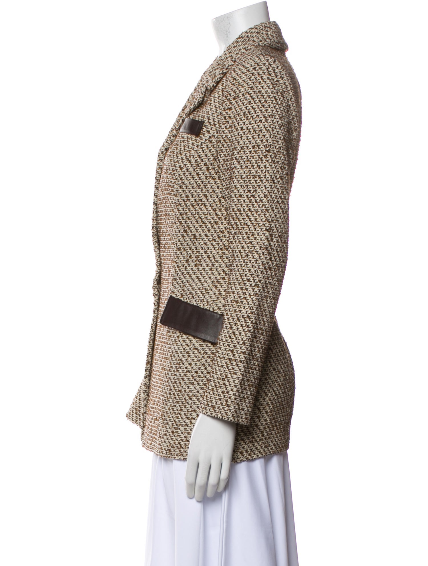 St. John Collection Vintage Tweed Pattern Blazer