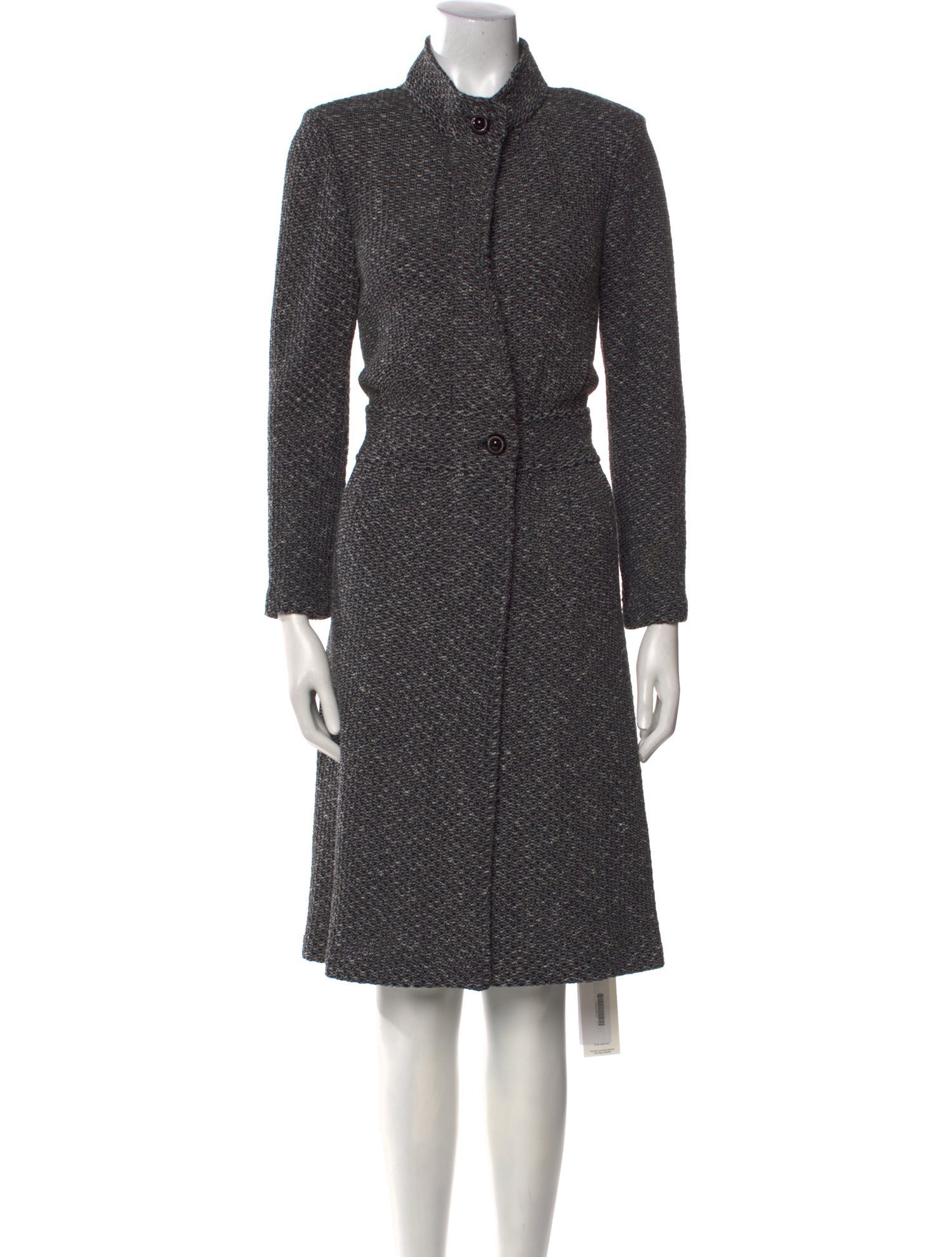 St. John Collection Wool Tweed Pattern Coat