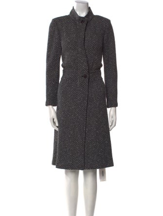 St. John Collection Wool Tweed Pattern Coat