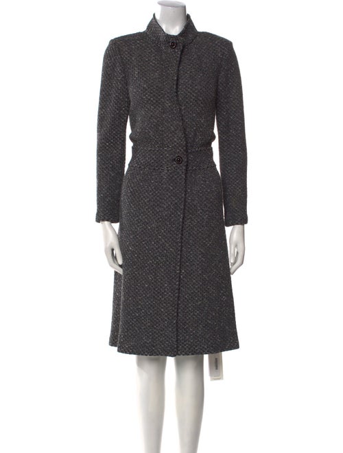St. John Collection Wool Tweed Pattern Coat