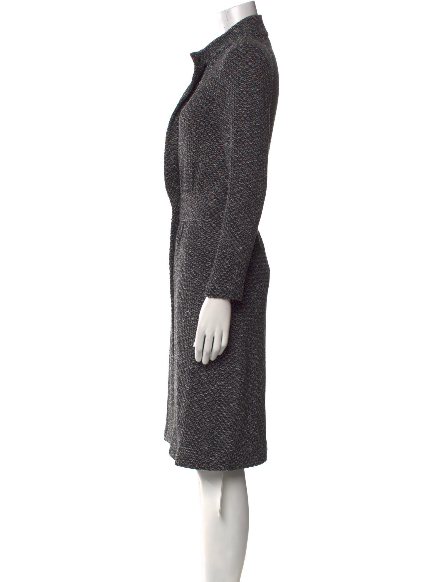 St. John Collection Wool Tweed Pattern Coat