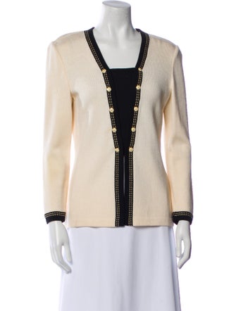 St. John Collection Colorblock Pattern Evening Jacket