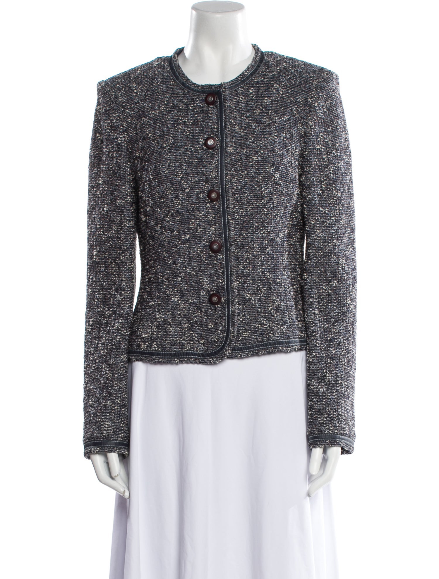St. John Collection Tweed Pattern Evening Jacket