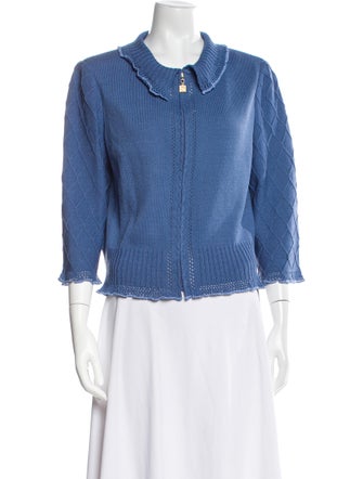 St. John Collection Wool Crew Neck Sweater