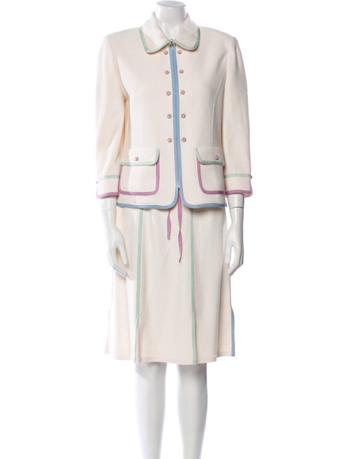 St. John Collection Beaded Accents Skirt Set