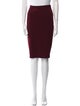 St. John Collection Embroidered Accent Knee-Length Skirt