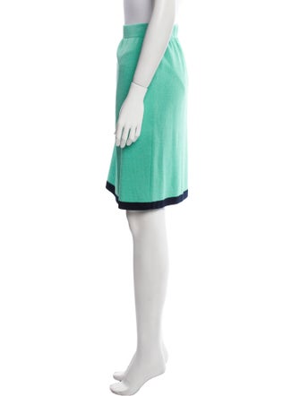 St. John Collection Colorblock Pattern Knee-Length Skirt