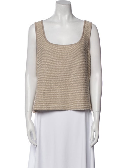 St. John Collection Wool Square Neckline Top