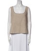St. John Collection Wool Square Neckline Top