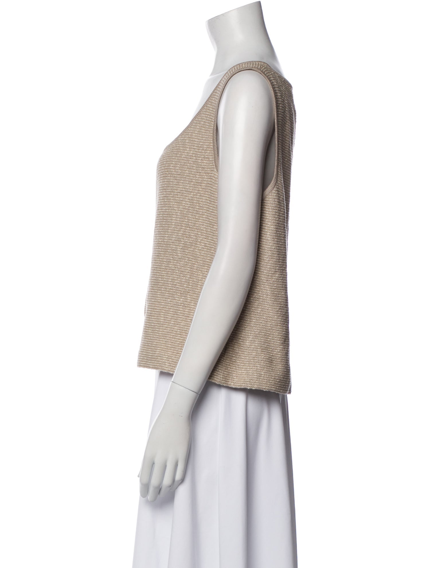 St. John Collection Wool Square Neckline Top