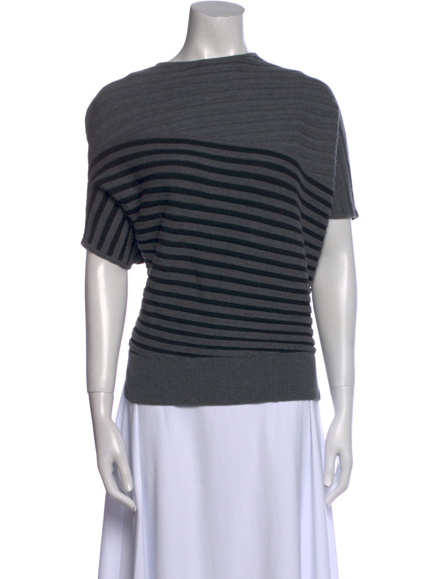 St. John Collection Wool Striped Top