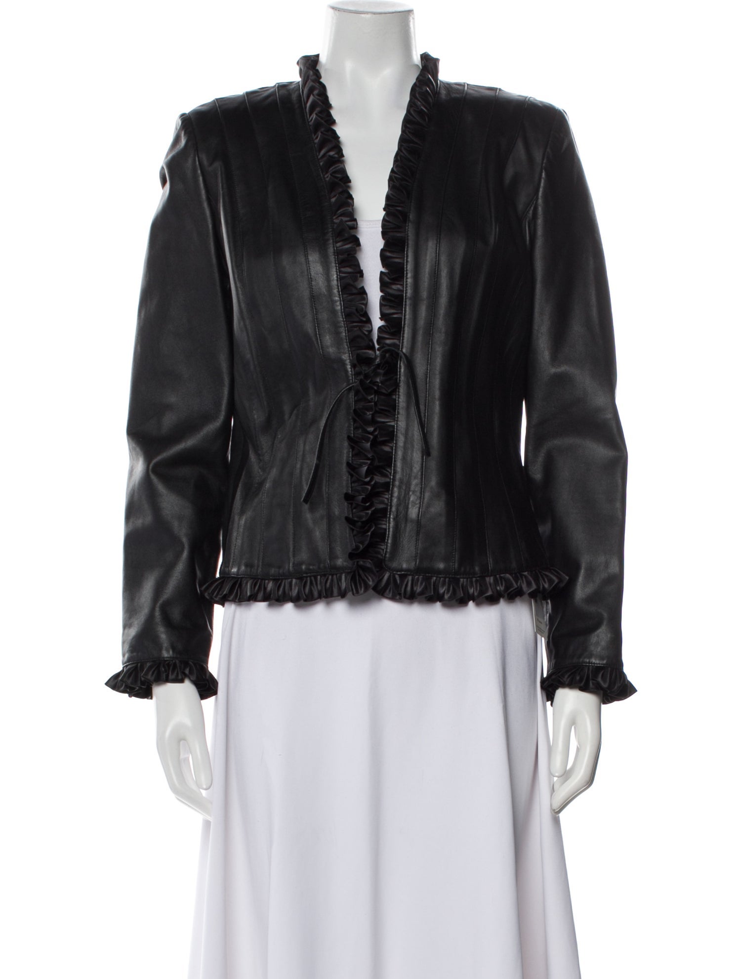 St. John Collection Leather Jacket