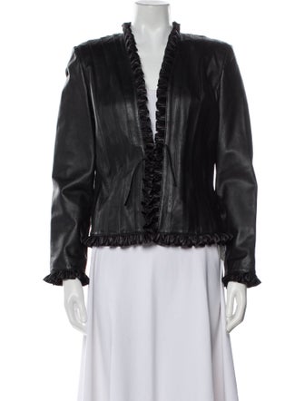 St. John Collection Leather Jacket